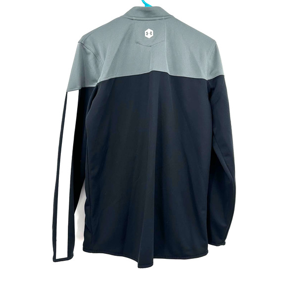 Under Armour size small zip up lightweight jacket gray black powered by celliant - Picture 2 of 6